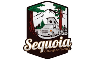 design memorable outdoor adventure camper vans logo