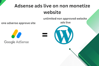 add adsense ads live on non monetize website