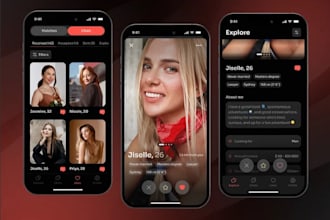 develop chat app, dating app, social media app