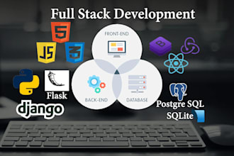 django, python, react js websites as a full stack developer