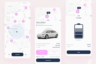 develop ev charging app, electric vehicle charging station