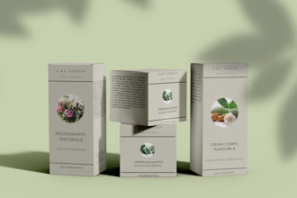design label for beauty and cosmetics products