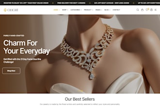 design jewelry website necklace gold ring store jewelry shopify earring fashion