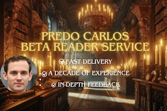 beta read your romance book and give you excellent feedback