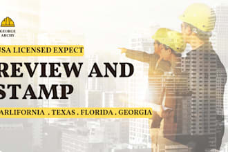 review and stamp as a licensed civil and structural engineer