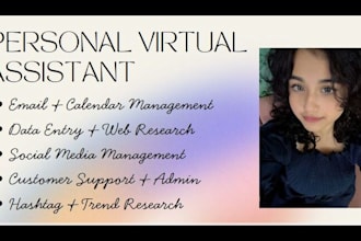 be your personal virtual assistant and social media manager
