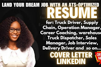 write truck dispatch delivery driver logistic supply chain warehouse it resume