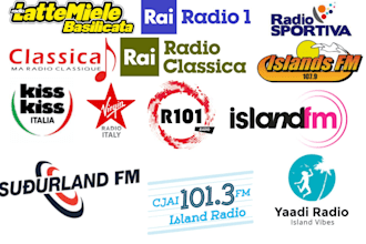 do music airplay and broadcast on island and italy radio to guarantee promotion