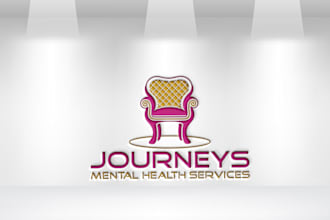 do awesome mental health psychotherapy services logo design