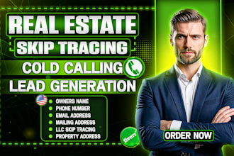 do skip tracing and wholesale cold calling  for real estate leads