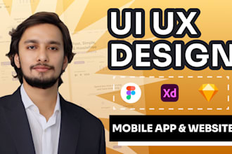 do mobile app ui ux and website ui ux design in figma
