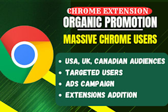 promote chrome extension, browser extension promotion, chrome extension