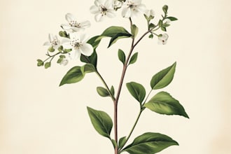 craft a beautiful botanical or floral illustration