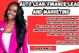 auto loan leads auto finance leads auto insurance leads facebooks ads google vid