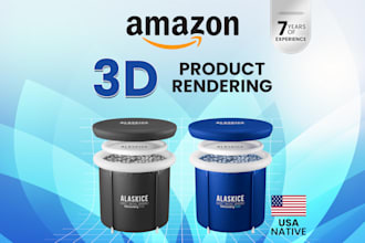 do 3d product modeling and rendering for amazon
