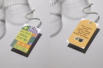 design clothing tag hang tag packaging