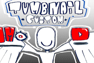 create custom cartoon thumbnail for you youtube video