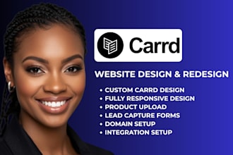 design carrd website, carrd landing page, carrd website design redesign