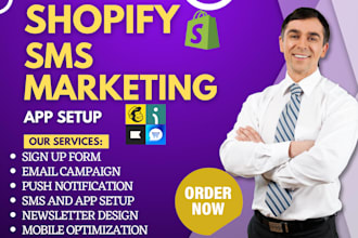 setup shopify sms marketing mailchimp txtcart omnisend klaviyo aftership sendvio