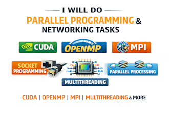 do parallel programming, socket programming, cuda, openmp, mpi, multithreading