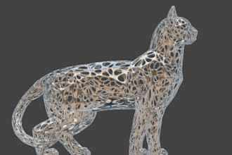 3d lattice model, action figure, bobblehead, medical lattice model, animal model