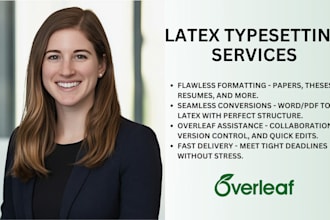 convert PDF, word, or any other document to latex, overleaf