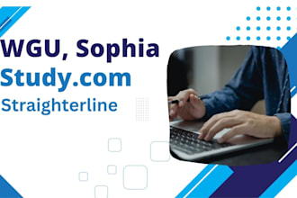 help in wgu,sophia,studycom ,snhu and walden courses