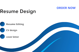 be your CV maker, resume writer and professional CV design
