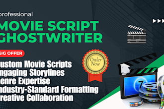 professionally ghostwrite your movie or film script with compelling storytelling