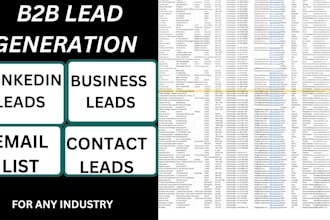 do urgent b2b lead generation, linked in leads,  business leads