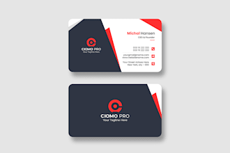 professional and unique business card design stand out with a custom design