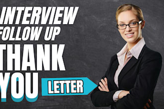 write a thank you template to follow your interview