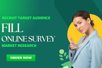 reach 500 respondents to fill online survey market research google form jotform