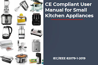 write ce compliant user manual for kitchen appliances