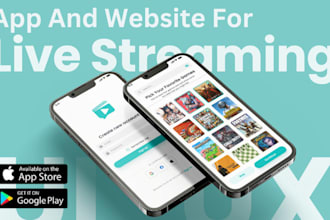 develop custom live streaming app video streaming app streaming website
