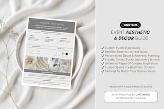 help you plan your event with a custom styling guide