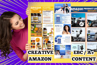 design high quality amazon a plus content, ebc images enhanced brand content