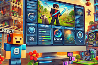 manage your minecraft server,create mods, and train pvp more