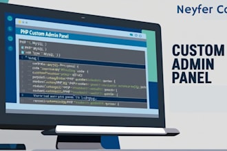 develop a custom admin panel or crud application in PHP mysql
