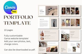 create personal business canva website, canva landing page template in canva pro