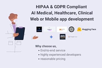 build ai healthcare, medical, clinical or diagnosis app