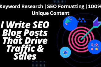 be your SEO content writer for your blog post article blog writing