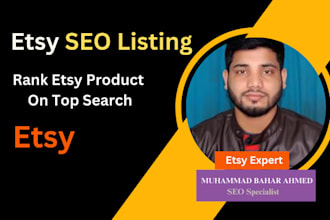 write etsy titles, product descriptions, and SEO listings to boost sales