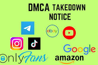 send dmca takedown notice to remove harassing defaming leaked copyright content