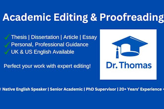 edit and perfect your technical thesis or research paper