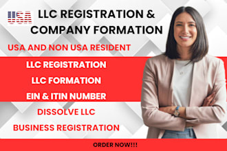 do your llc registration, ein, itin, UK ltd, company registration US and non USA