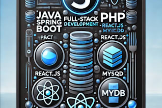 develop full stack applications with java spring boot, react js