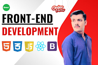 be your front end web developer using html CSS javascript expert