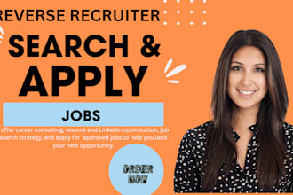 professionally search and apply remote jobs, reverse recruit for job application
