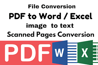 do fast PDF conversion and formatting to word, excel, text